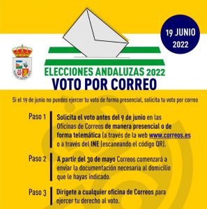 Lee más sobre el artículo Voto por correo Elecciones Andaluzas