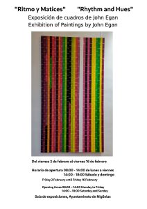 Lee más sobre el artículo «Ritmo y Matices» Exposición de cuadros de John Egan