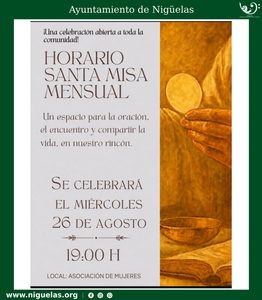Lee más sobre el artículo Horario Santa Misa mensual