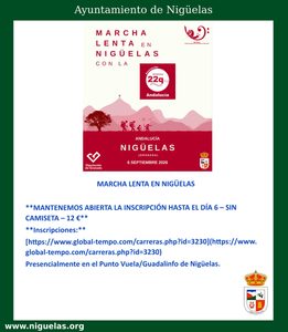 Lee más sobre el artículo Mantenemos las inscripciones abiertas de la Marcha Lenta