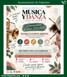 Lee más sobre el artículo Escuela Comarcal de Música y Danza – Curso 2026/2027
