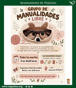 Lee más sobre el artículo Grupo de manualidades libre