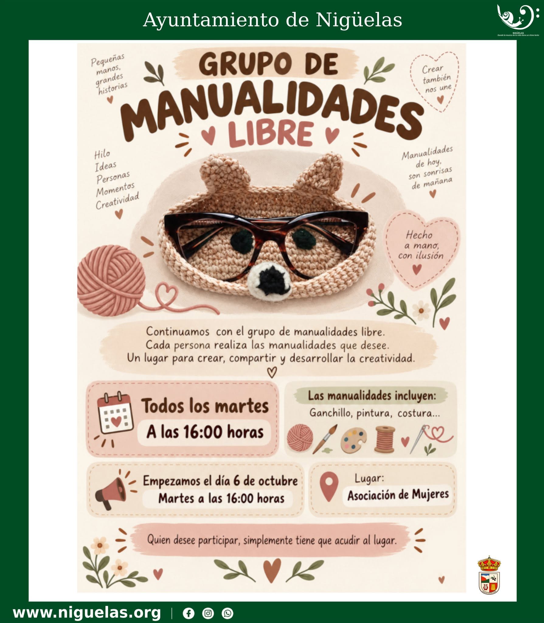 Lee más sobre el artículo Grupo de manualidades libre