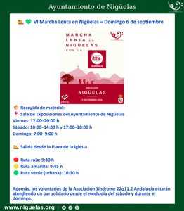 Lee más sobre el artículo VI Marcha Lenta en Nigüelas – Domingo 6 de septiembre