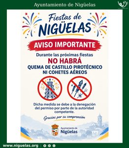 Lee más sobre el artículo Cancelación del castillo pirotécnico
