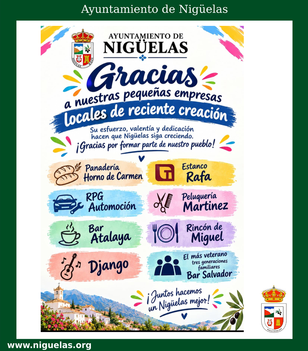 Lee más sobre el artículo Agradecimientos a nuestras empresas locales