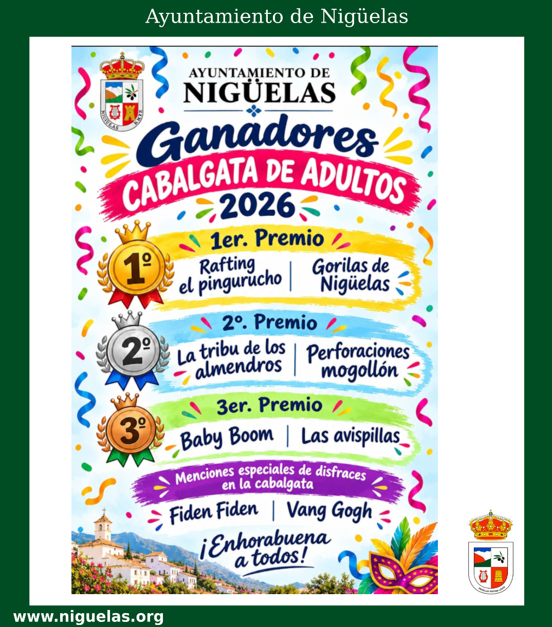 Lee más sobre el artículo Ganadores Cabalgata Adultos – Función 2026