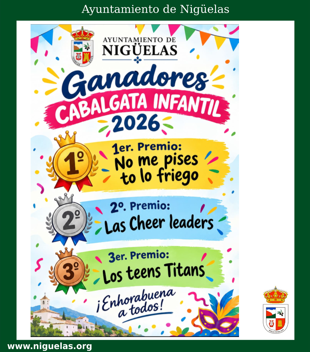 Lee más sobre el artículo Ganadores Cabalgata Infantil – Función 2026
