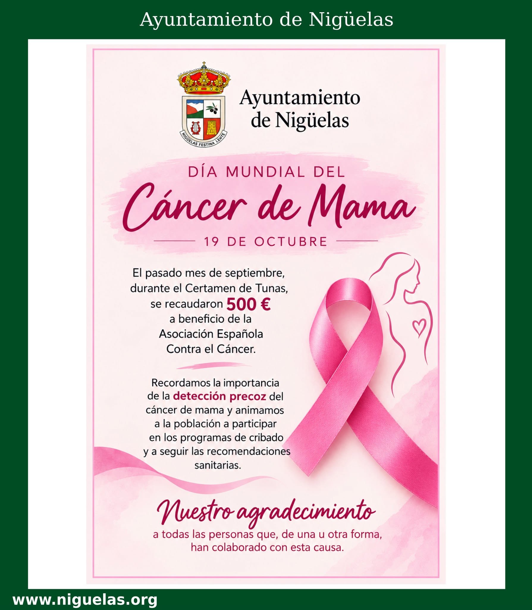 Lee más sobre el artículo Día Mundial del Cáncer de Mama – 19 de octubre