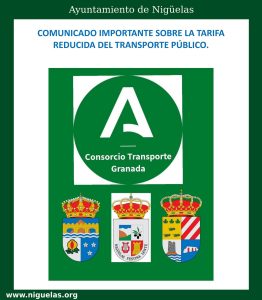 Lee más sobre el artículo COMUNICADO IMPORTANTE SOBRE LA TARIFA REDUCIDA DEL TRANSPORTE PÚBLICO